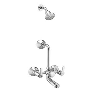 Jal Tizu Wall Mixer Mixer with Elbow Coupling & Overhead Shower Set 15mm (Cat No. 3470)