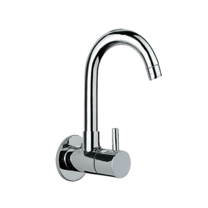 Jaquar Florentine Sink Cock with Regular Swinging Spout (Wall Mounted Model) with Wall Flanges